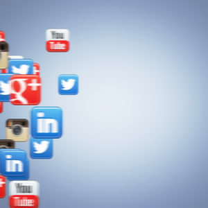 Social Icons Floating Twitter